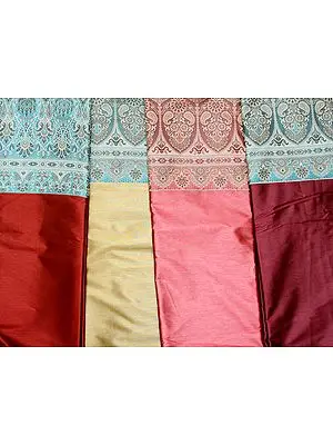 Lot of Four Banarasi Saris