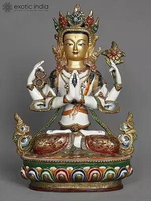 12" Kharchari Statue from Nepal | Bodhisattva Avalokiteshvara