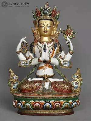 12" Kharchari Statue | Bodhisattva Avalokiteshvara