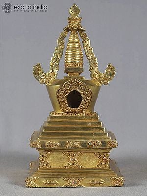 11" Copper Namgyalma Stupa - Buddhist Monument