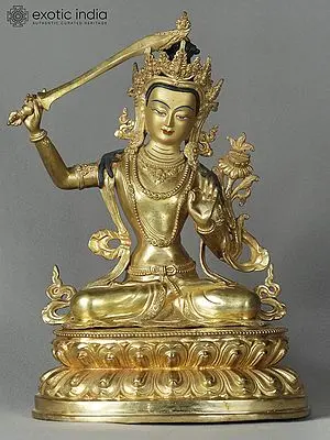 Copper Statue of Manjushri, the Bodhisattva of Wisdom