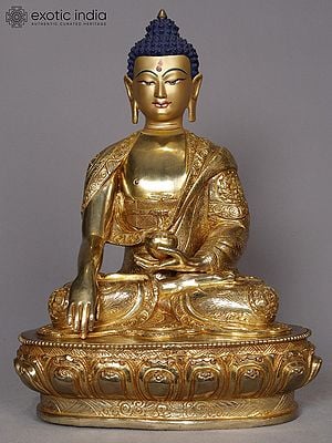 13" Lord Shakyamuni Buddha Copper Statue | Statue from Nepal