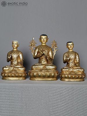 9" Set Of Three Chokhapa From Nepal