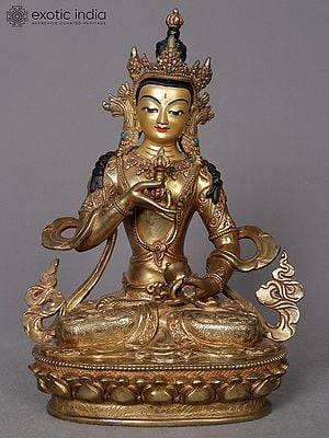 10" Tibetan Buddhist Deity Vajrasattva From Nepal