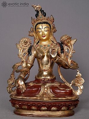 10" White Tara From Nepal - Mudra of Varadans