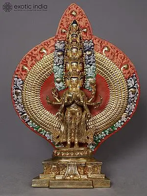 Eleven-Headed Shadakshari Lokeshvara Statue