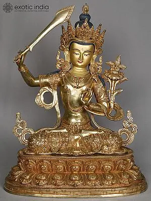 Wisdom Deity Manjushri Statue