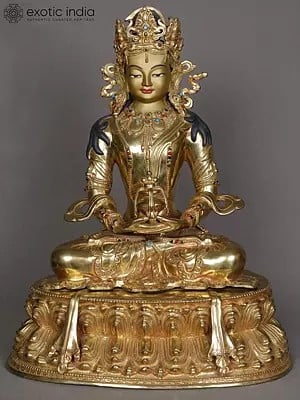 16" Aparmita/Amitabha Buddha Statue from Nepal