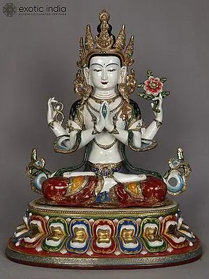 Nepalese Kharchari Copper Statue - 16" Divine Idol
