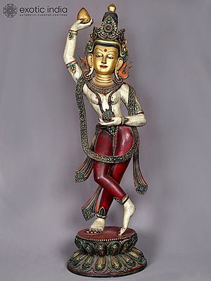 40" Large Wooden Lokeshvara (Chintamani)