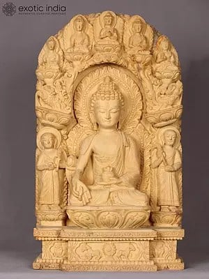 16" Lord Medicine Buddha (Bhaiṣajyaguru) | Handcarved In Nepal