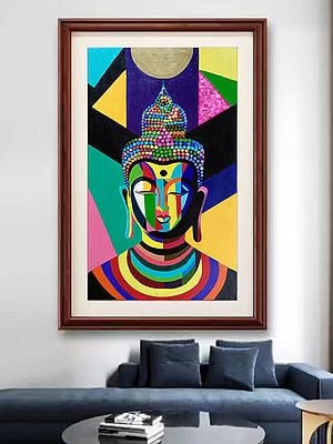 Buddha | Acrylic Art  By Neeta Panchal | With Frame