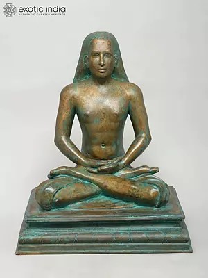 12" Mahavatar Babaji | Madhuchista Vidhana (Lost-Wax) | Panchaloha Bronze from Swamimalai
