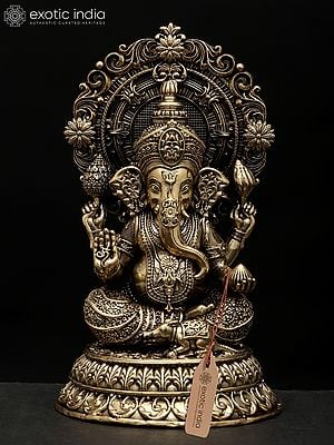 5" Small Superfine Blessing Lord Ganesha | Brass Statue