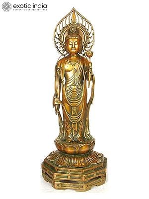 2" Japanese Buddha in Brass | Handmade | Made in India