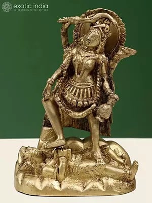 7" Maa Kali Brass Figurine