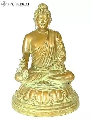 Tibetan Buddhist Deity- Medicine Buddha In Brass | Handmade | Made In India