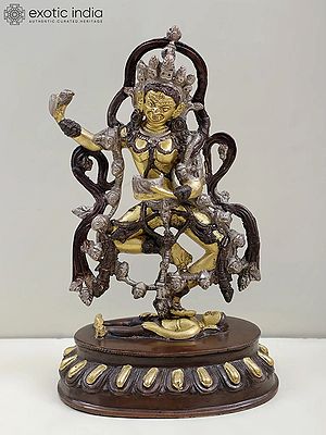 13" Tibetan Buddhist Deity- Dakini In Brass | Handmade | Made In India