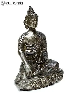 Buddha Statue: Bhumisparsha Mudra in Brass