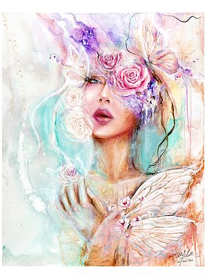 Rose Blush | Painting by Alika Bhatt