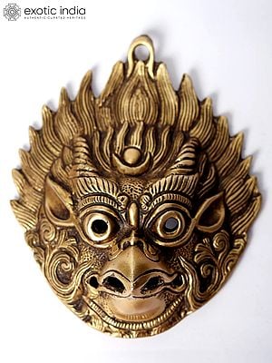 5" Brass Garuda Wall Hanging Mask
