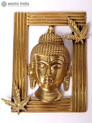 6" Brass Framed Buddha | Wall Hanging