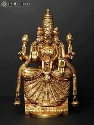 9" Goddess Padmavati in Brass