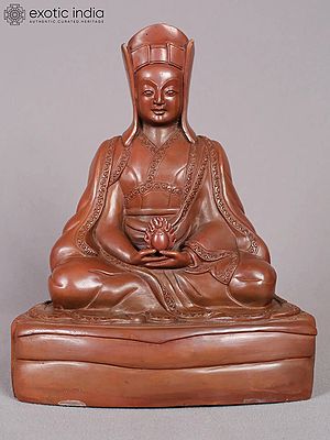 8" Guru Gampopa Copper Statue from Nepal