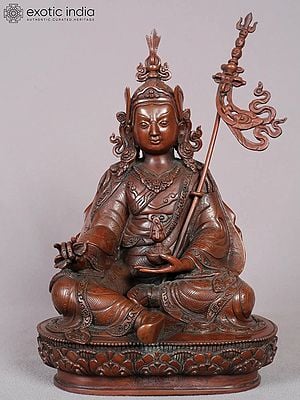 10" Guru Tshokey Dorje Copper Statue from Nepal