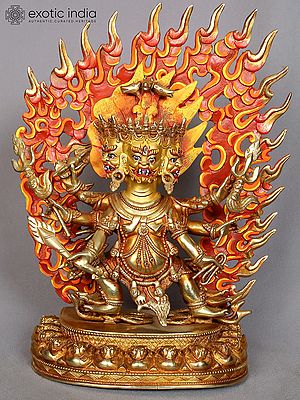 12" Hayagriva Copper Statue from Nepal