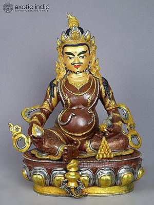 18" Lord Kubera Copper Idol | Nepalese Copper Statue