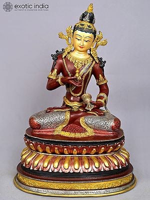 15" Mongolian Vajrasattva Copper Statue - Buddhist Deity Idols