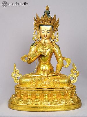 19" Vajrasattva Copper Statue from Nepal | Tibetan Buddhist Deity Idol