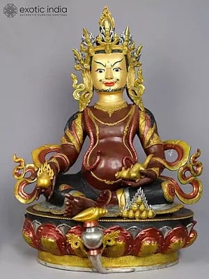 26" Lord Kubera Idol from Nepal | Nepalese Copper Statue