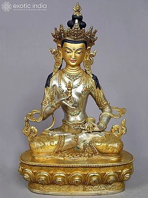 15" Vajrasattva Copper Statue from Nepal