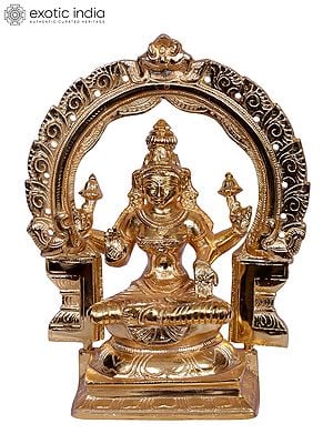 9" Brass Goddess Lakshmi