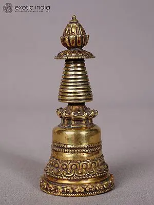 4" Small Superfine Copper Stupa