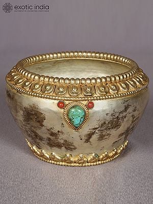 3" Superfine Copper Bowl with Stone