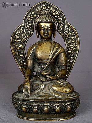 12" Lord Shakyamuni Buddha Brass Statue from Nepal