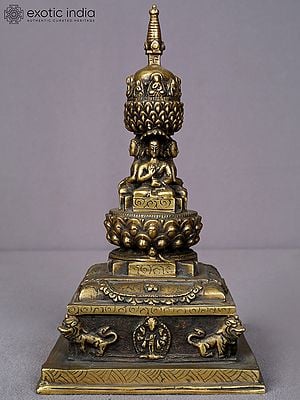 9" Brass Stupa