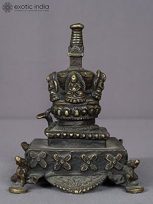 5" Small Brass Stupa