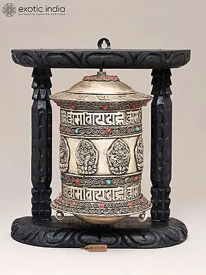 9" Buddhist Prayer Wheel from Nepal