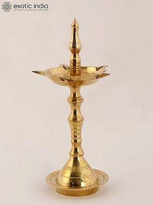 Indian Pooja Lamp (Deepam) in Brass