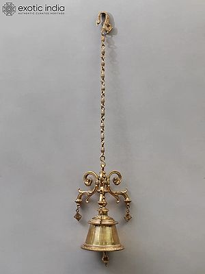 28" Brass Designer Hanging Bell