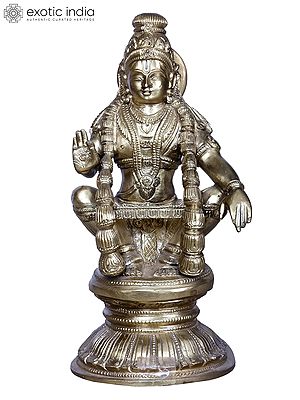 God Ayyappan Seated His Throne | Brass