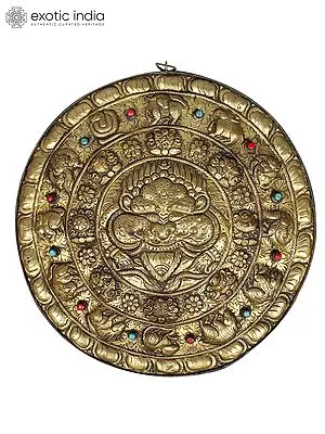 15" Tibetan Wall Hanging Luner Calander representing 12 Zodiacs with Chhepu