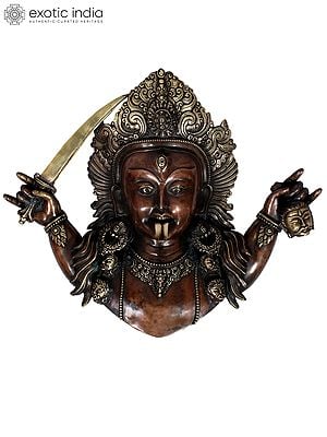 18" Goddess Kali Face from Nepal