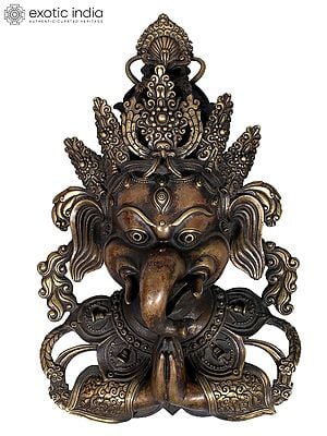 13" Namaskar Ganesha Face from Nepal