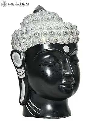 Serene Buddha Head Sculpture