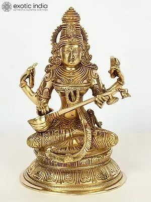 Superfine Saraswati Playing Veena | Brass